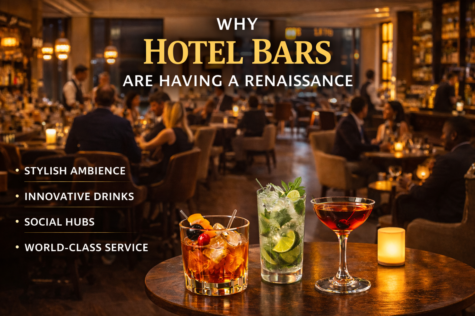 Luxurious hotel bar with art deco interior